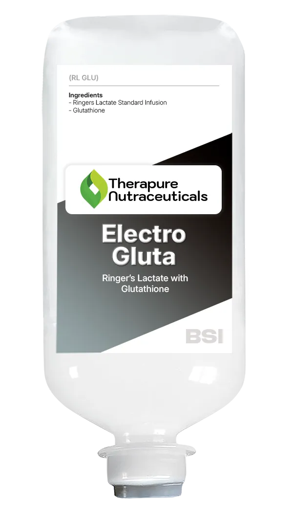 Electroytes with Glutathione IV Drip Infusion by Therapure Nutraceuticals